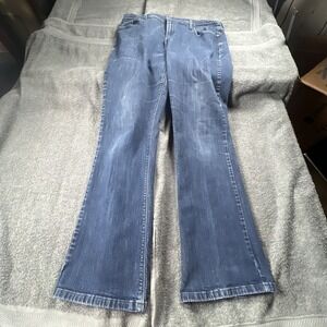 Levis 515 Jeans Sz 16M W33/L32 Womens Boot Cut Stretch Low Rise Medium Wash Blue